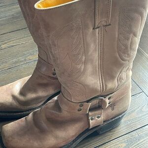 Frye Brown Western Leather Boots